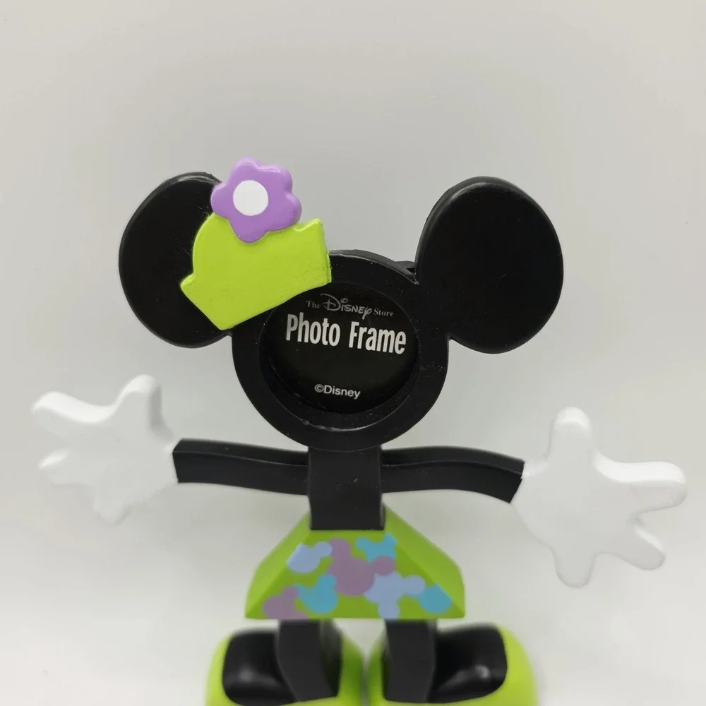 Disney World Mickey & Minnie Pop Art Head Frames Movable Arms Couples Photo
